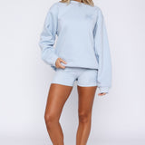 Love You Forever Bike Shorts Baby Blue