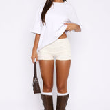 Honeymoon Lace Shorts Cream