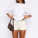Honeymoon Lace Shorts Cream