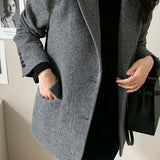 Versatile Wool Casual Blazer