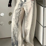 Vintage Straight Tie Dye Jeans
