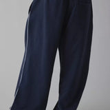 Elastic Waist Loose Fit Casual Pants
