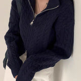Collared Cable Knit Sweater