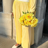 Casual Long Cardigan with Lantern Pants Two Piece Pants Set