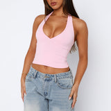 Have To Getaway Halter Top Bubblegum