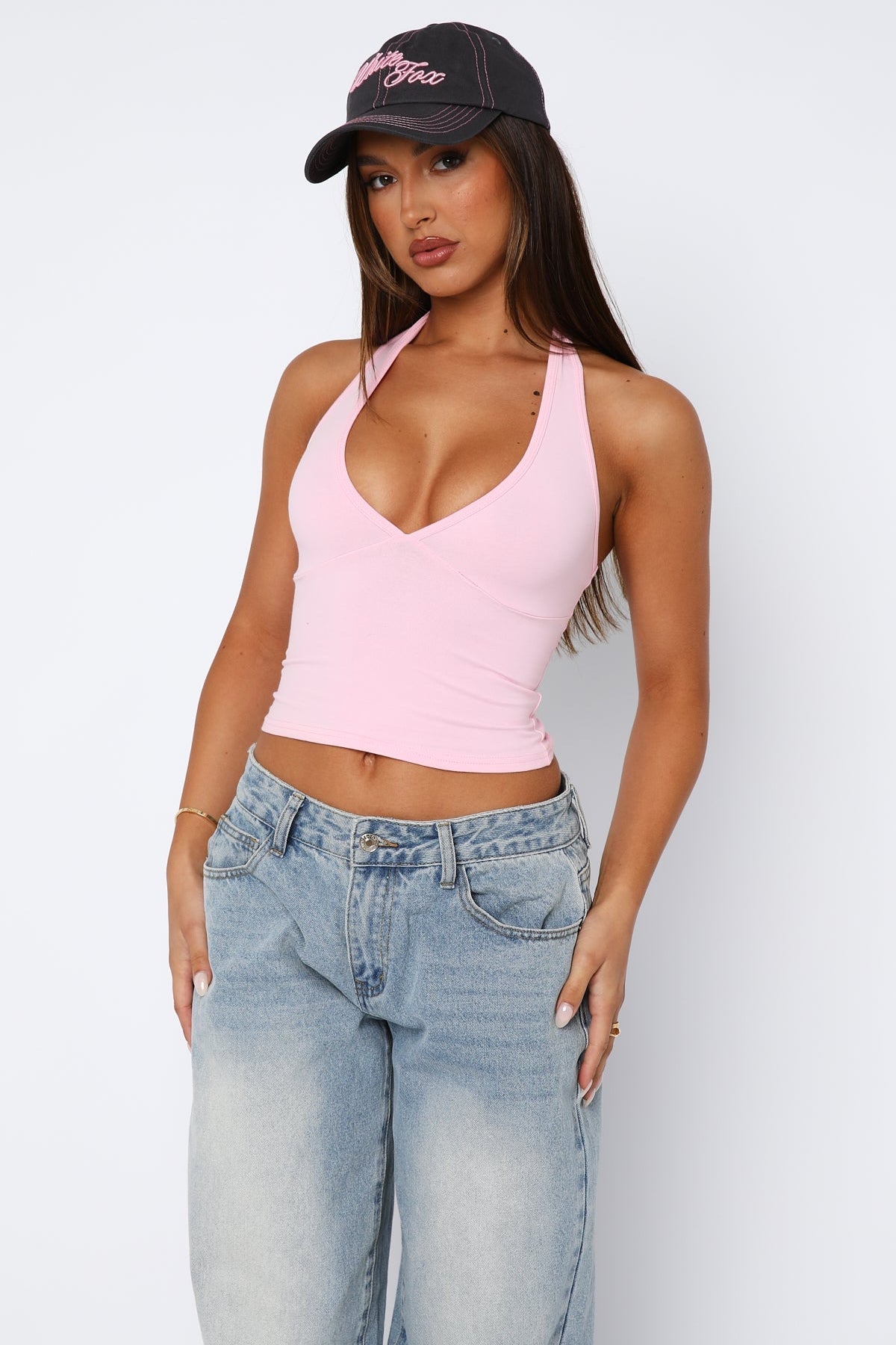 Have To Getaway Halter Top Bubblegum