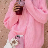 Loose Fit Pullover Knit Sweater