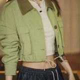 Corduroy Patchwork Safari Jacket