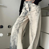 Vintage Straight Tie Dye Jeans