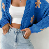 Cute Gingerbread Crop Sweater
