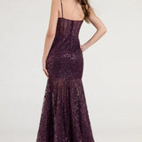 Sequin V-Neck Elegant Long Evening Party Dress