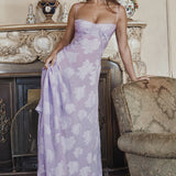 Lace Tie-Strap Romantic Maxi Dress