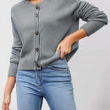 Single Breasted Knit Sweater