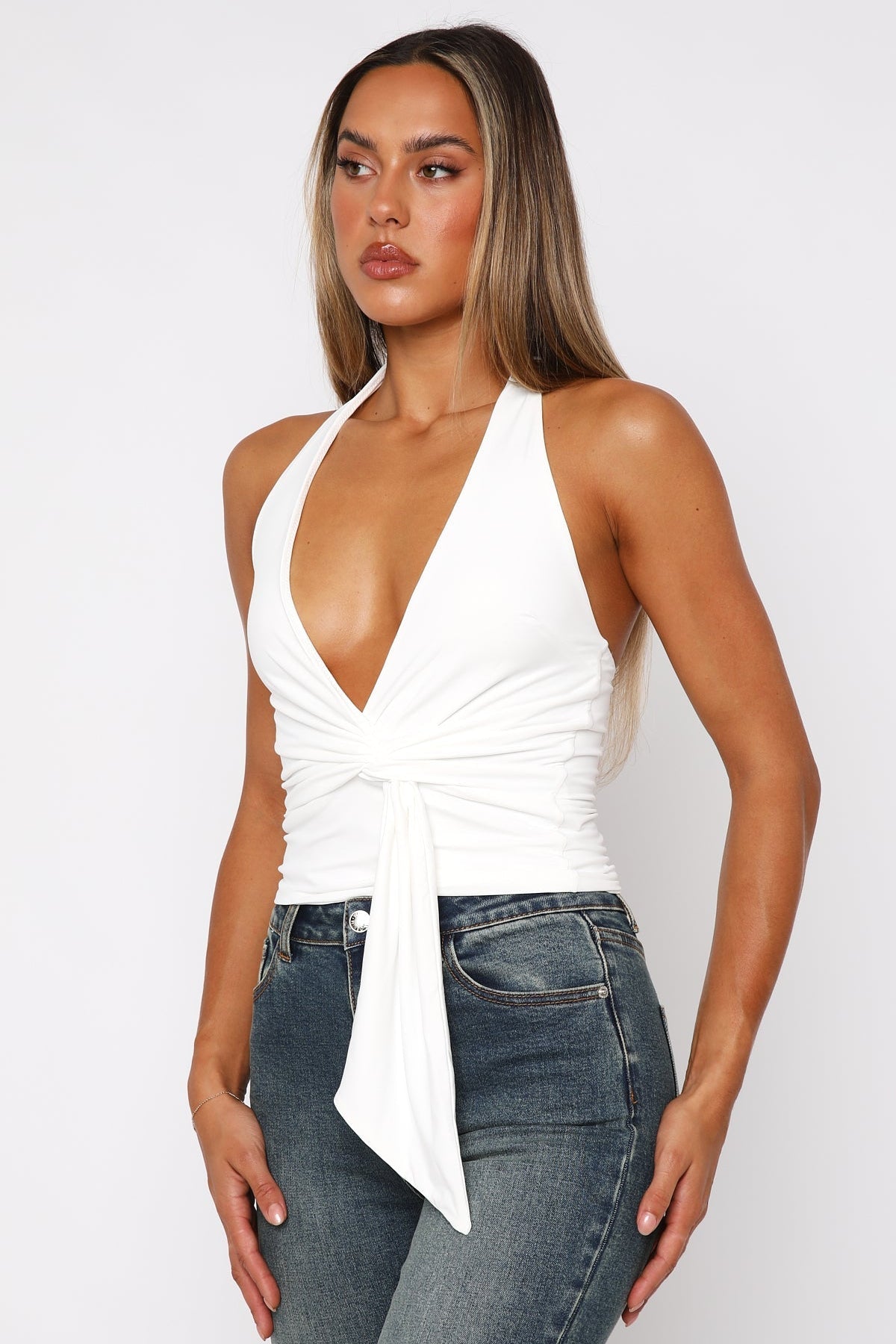 Thoughts Of You Top Off White