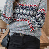 Chenille Knit Pullover Sweater