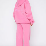 The Good Life Wide Leg Sweatpants Pink