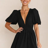 Erin Mini Dress - Black
