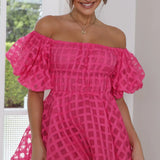 Danika - Puff Sleeve Mini Dress