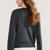 Shawl Layered Knit Cardigan