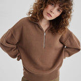 Cozy Half Zip Knit Sweater