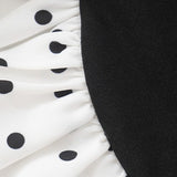 Polka Dot Strapless Bodycon Mini Dress
