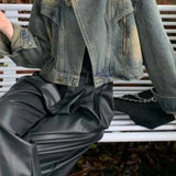 Slim Fit Denim Moto Jacket