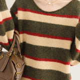 Crew Neck Colorblock Sweater