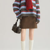 Crew Neck Colorblock Sweater
