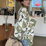 Casual Horse Graphic Pullover Sweater