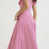 Tie Strap Split Hem Maxi Dress