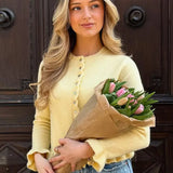 Single-Breasted Knit Cardigan