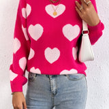 Love Heart Crewneck Sweater