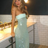 Sequin Fishtail Party Dress