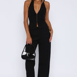 Only Acting Pants Black