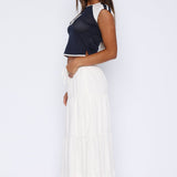In That Moment Maxi Skirt White
