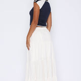 In That Moment Maxi Skirt White
