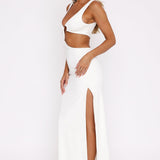 It Feels Wrong Maxi Dress Off White