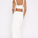 It Feels Wrong Maxi Dress Off White