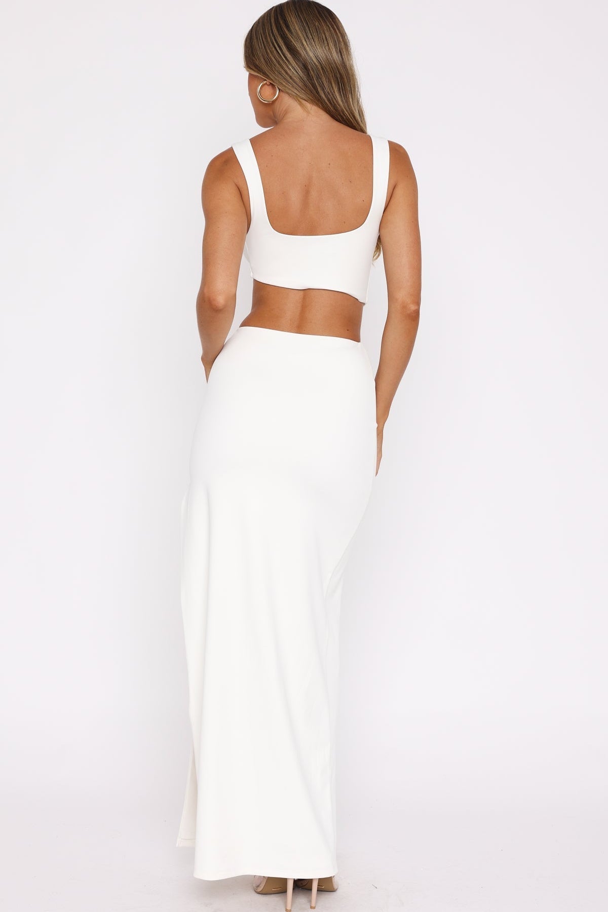 It Feels Wrong Maxi Dress Off White
