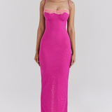 Fay | Lace Slit Maxi Dress