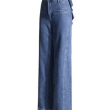 Stretch Jeans With Bow At Back