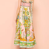 Camisole Unique Holiday Print Midi Dress