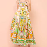 Camisole Unique Holiday Print Midi Dress