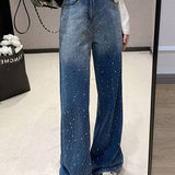 Balloon Carpenter Gradient Shine Denim Jeans