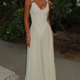 Spaghetti Strap Mesh Maxi Dress