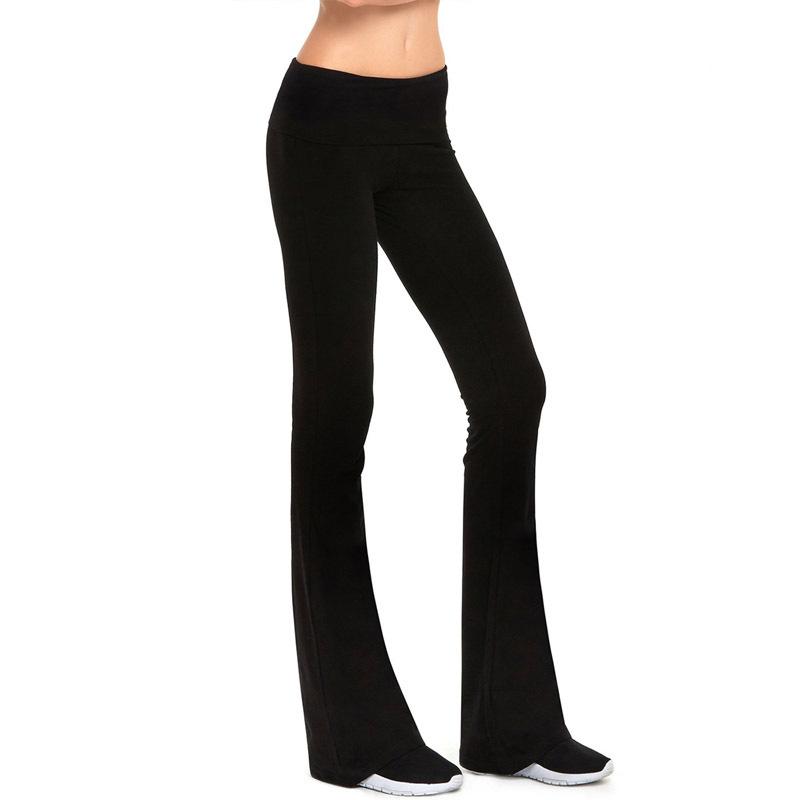 Women's mid rise  bootcut slim fit flare yoga pants