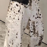 Vintage Leopard High Waist Jeans