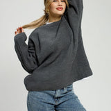 Loose Fit Pullover Knit Sweater