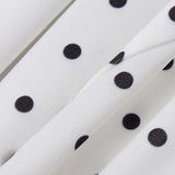 Off Shoulder Polka Dot Two Pieces Set
