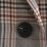 Plaid Short Casual Blazer
